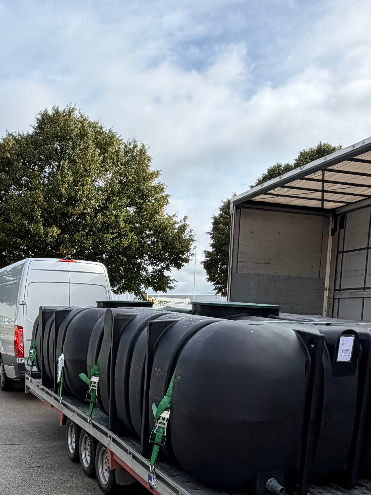 5000L platte regenwaterput