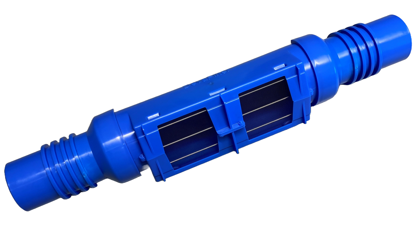 Regenwaterfilter in de regenwaterput of in het verhoog van de regenwaterput