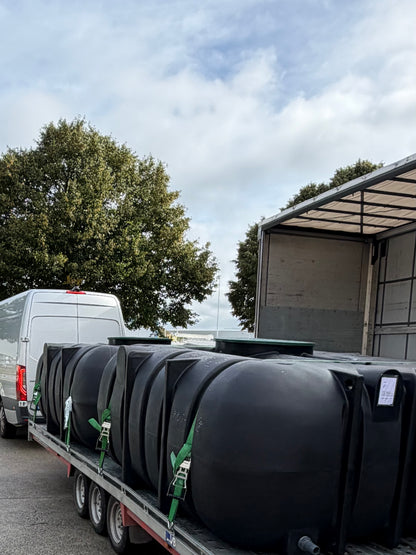 5000L platte regenwaterput