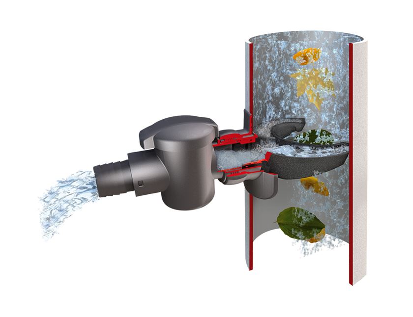Regenton 1000 liter met vulautomaat en kraan